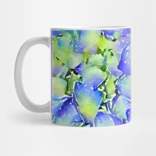 Blue Cape Cod hydrangea pattern Mug